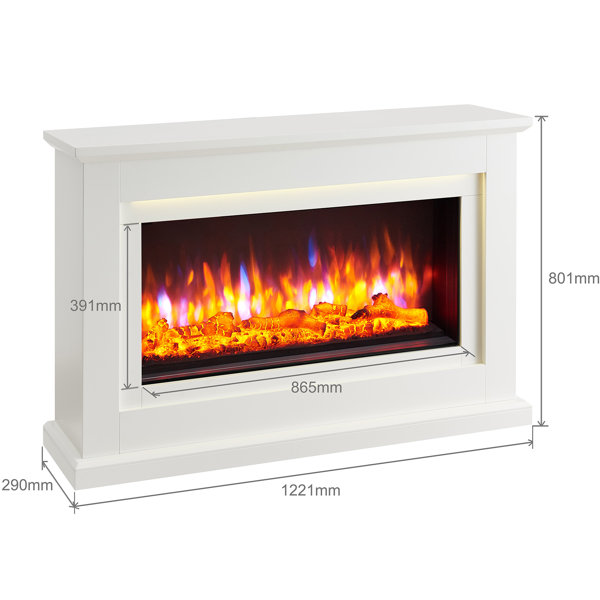 SCRU Beverley Suncrest 122.1Cm W Electric Fireplace Wayfair.co.uk